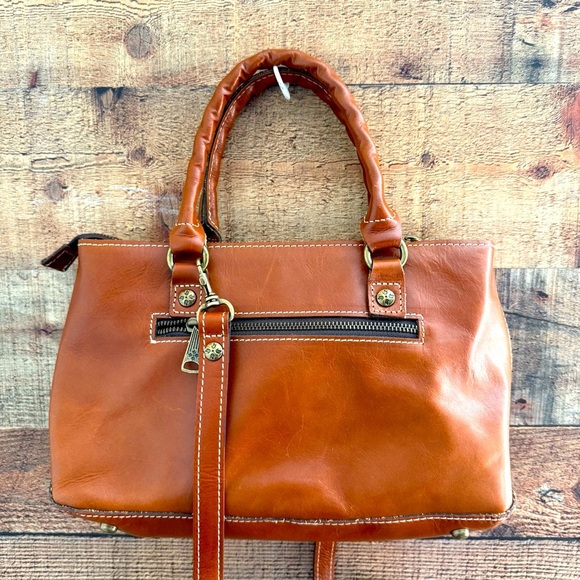 NWOT Patricia Nash Heritage Collection Angela Brown Leather Satchel/Crossbody - Picture 3 of 16